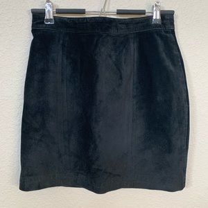 Vintage Suede I.O.U. Cuir Classique Mini Skirt